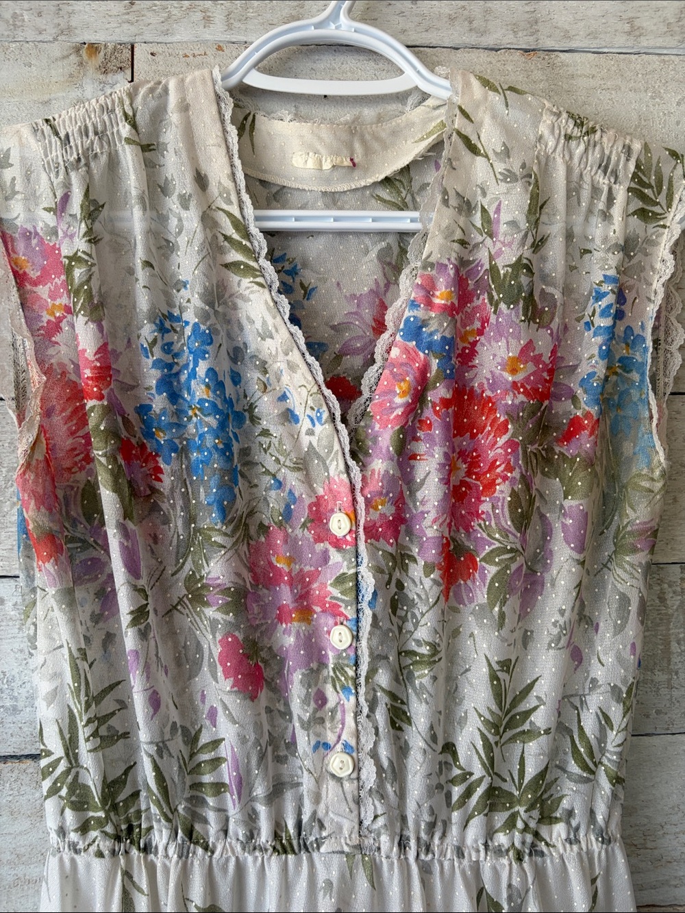 Cottagecore Sheer Floral print dress - Picture 4 of 11